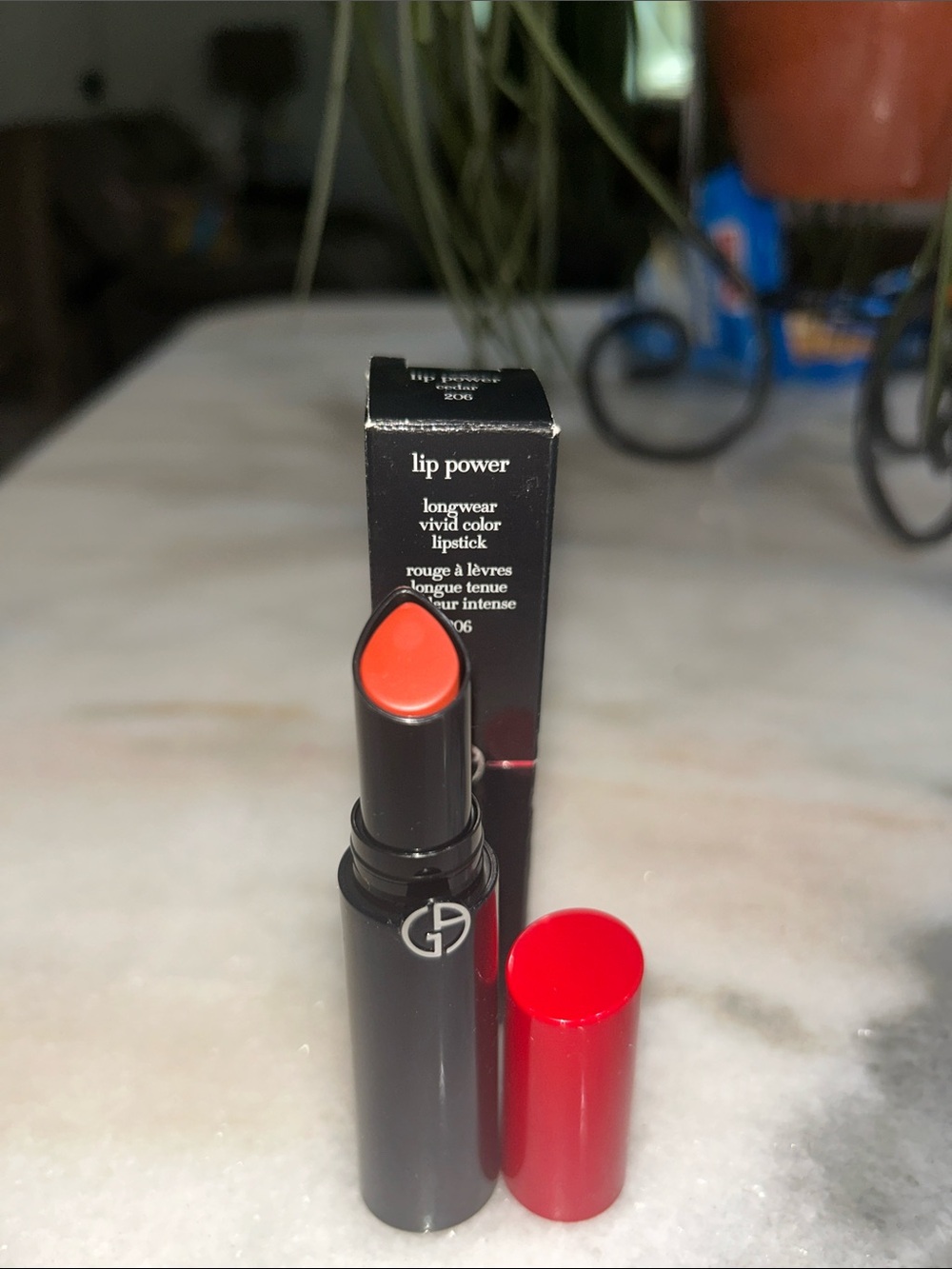 Giorgio Armani Lip Power Longwear Vivid Color Lipstick - 206